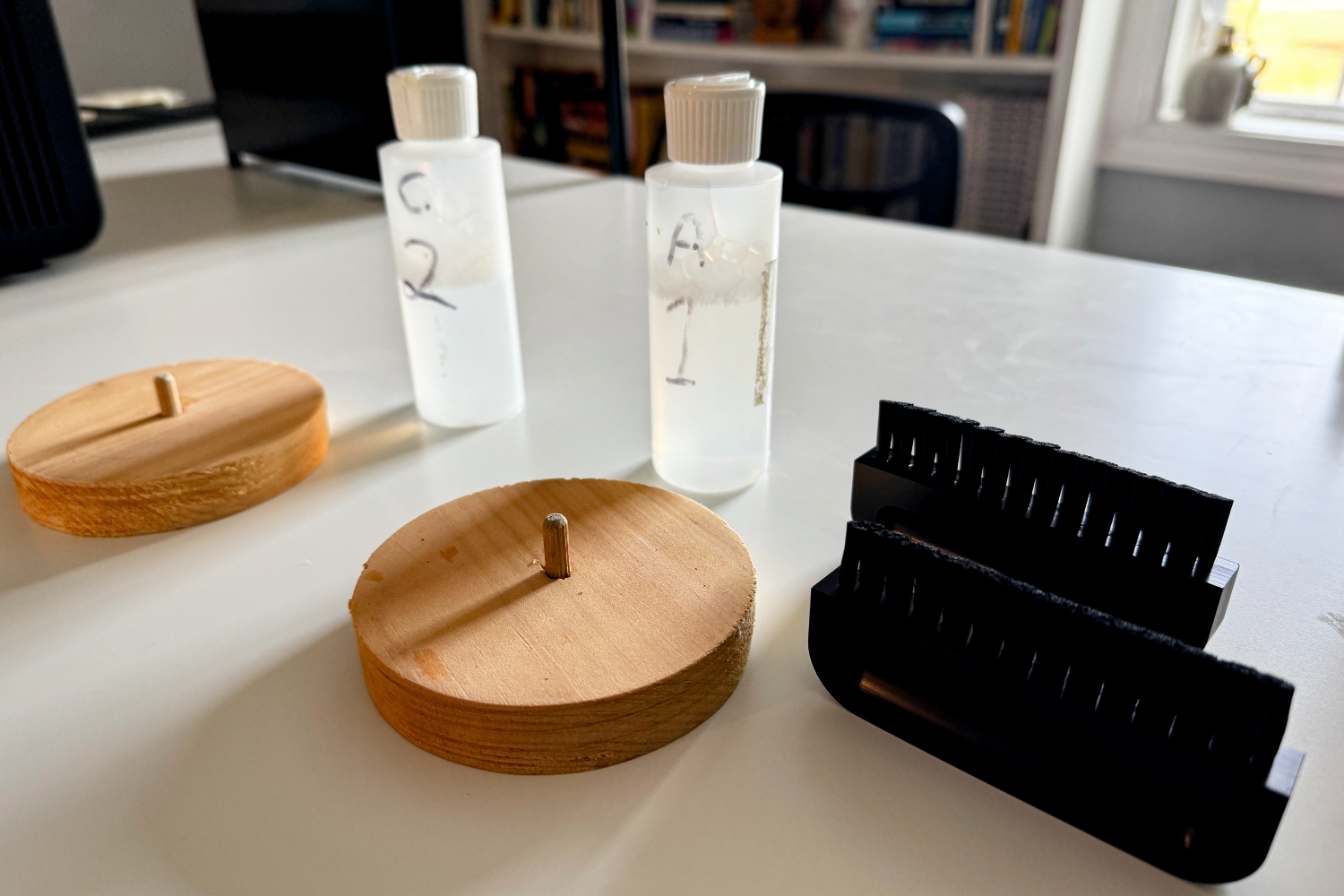 Cleaning record manually with chemicals